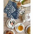 thumbnail image 4 of Navy Blue Kitchen Dish Towels for Drying Dishes Set of 4, Vintage Tribal Abstract Geometric Tie Dye Art Waffle Weave Microfiber Hand Tea Bathroom Towels Quick Dry & Absorbent Towel 15.7x23.6, 4 of 7