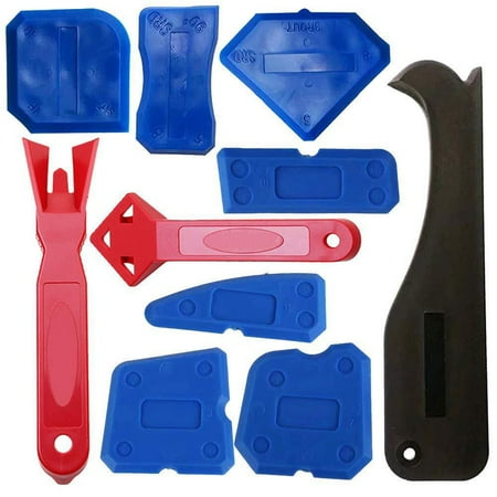 Cement Floors - 10pcs Glass Cement Scraper Sealant Scrapers Utility Practical Floor Tile Cleaner P-lastic Outdoor Acrylic Indoor Caulk Surface Glue Residual Shovel