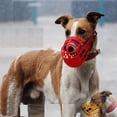 thumbnail image 2 of Bozal para perros con forma de cesta transpirable para perros grandes, que evita morder, ladrar y masticar, para galgos, galgos, whippets, etc., 2 of 5