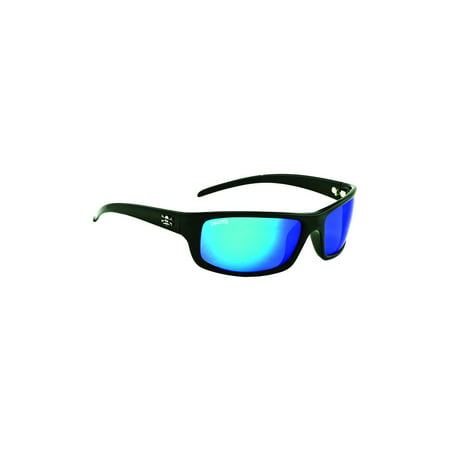Calcutta Prowler Sunglasses Shiny Blk/Blue Mirror, PR1BM