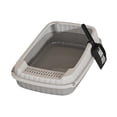thumbnail image 3 of koolsoo Open Top Cat Litter Box Cats Toilet for Small Animals Small Medium Large Cats grey, 3 of 9