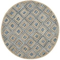 thumbnail image 2 of SAFAVIEH Cape Cod Alayna Geometric Area Rug, Natural/Blue, 8' x 8' Round, 2 of 8