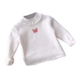 thumbnail image 1 of MEZZALL Chemise de Base Unie pour Filles, Cardigan Décontracté à Cordon, Automne, Coupe Décontractée, Blanc, 4-5 Ans, 1 of 3
