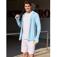 thumbnail image 5 of COOFANDY Men's Casual Light Jacket UPF 50+ Hooded Zip-Up Sun Shirt Breathable for Travel Fishing, 5 of 6