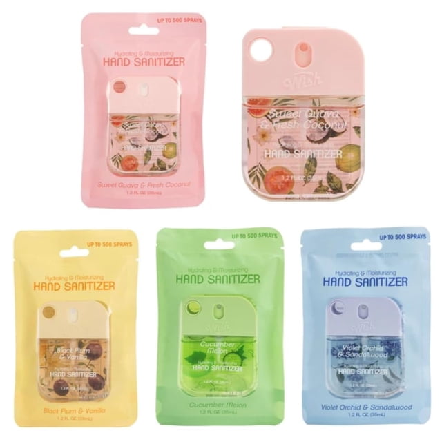 Desinfectante de Manos Wish Paquete de 4 Spray Hidratante 35ml