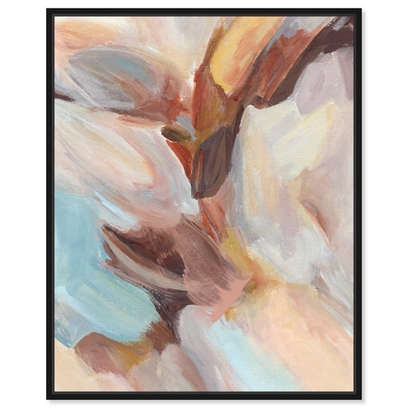 Layers of Colors II Canvas Contemporary Art by Art Remedy, Black Frame, 16 x 20