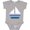 AC-Heather Grey, variant on Sailboat Nautical Sailing Boys or Girls Baby Bodysuit