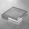 thumbnail image 1 of CiaoHER 2in Thickness Beveled Solid Acrylic Display Block Clear Polished Pedestal Stand Riser Solid Base (7x7), 1 of 4