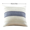 thumbnail image 3 of 2PC Throw Pillow Covers, Soft Farmhouse Decorative Couch Pillow Cases, Cushion Covers for Sofa Bed Living Room Home Decor, Polyester and Burlap for Living Room,18x18 Inch, 3 of 4