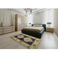 thumbnail image 4 of Ahgly Company Indoor Square Abstract Taupe Brown Abstract Area Rugs, 5' Square, 4 of 6
