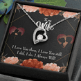 thumbnail image 2 of To My Wife I Love You Then and Now Forever Necklace w Message Card, 2 of 20
