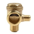 thumbnail image 4 of Air Compressor Check Valve Brass For Air Compressor Prevent 3 Port Brass Male Threaded Check Valve Connector Tool, 4 of 9