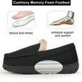 thumbnail image 5 of ​FUPPIA Boy's Slippers Boys Moccasin Slippers Memory Foam Indoor Outdoor House Shoes Black Big Kid 4, 5 of 7