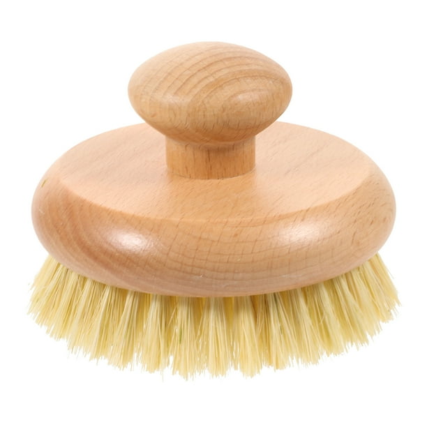 1 cepillo de baño con mango portátil, práctico cepillo de limpieza para ducha.