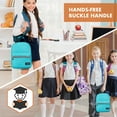 thumbnail image 6 of OPUX Insulated Lunch Box for Girls Boys, Leakproof Lunch Bag for Kids Teens, Reusable Lunch Pail Cooler Tote for Work Women Men Adults, Back to School Gift, Backpack Shape Lunchbox, Teal Blue, 6 of 7