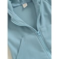 thumbnail image 6 of Caoirhny Baby Girls Boys Autumn Hooded Jumpsuit Solid Color Long Sleeve Zipper Closure Casual Romper, 6 of 9