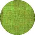 thumbnail image 1 of Ahgly Company Indoor Round Abstract Green Contemporary Area Rugs, 8' Round, 1 of 1