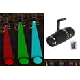 thumbnail image 2 of Lámpara de escenario SENLAN LED Pinspot, 9 W, RGB, haz 3 en 1 con mando a distancia SENLAN TOM, 2 of 6