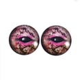 thumbnail image 3 of Pink Lizard Glass Eyes, 3 of 6