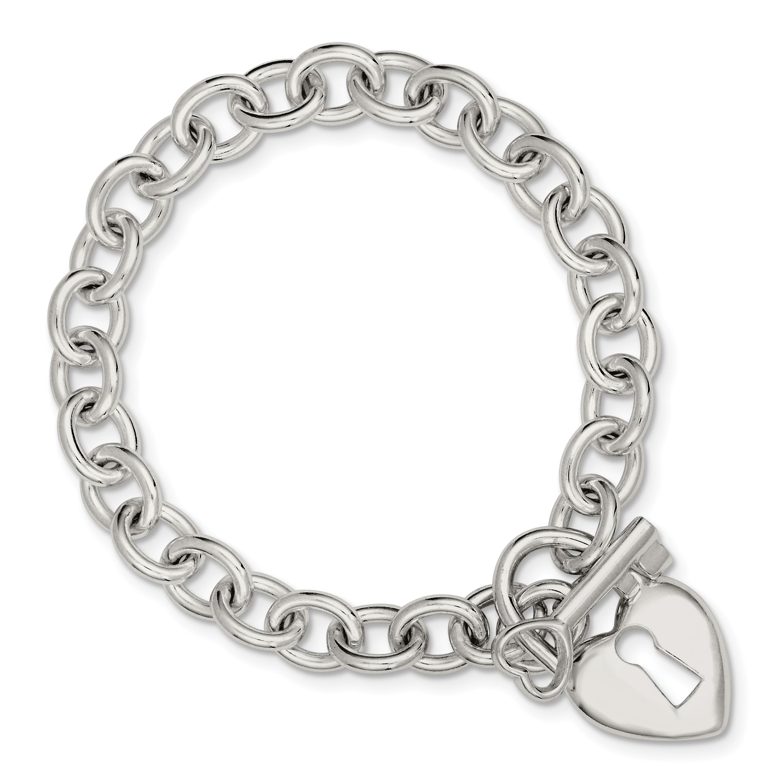 925 Sterling Silver Multi Strand Key Dangle Bracelet 7.5 Inch Fine Jewelry For Women Gifts For Her 