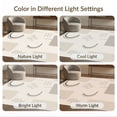 thumbnail image 7 of ODIKA 4'x6' Ivory Natural Contemporary Geometric Washable Area Rug Modern Minimalist Shapes with Curved for Dorm Room, Small Living Stain Resistant Low Profile, Easy Care, 7 of 7