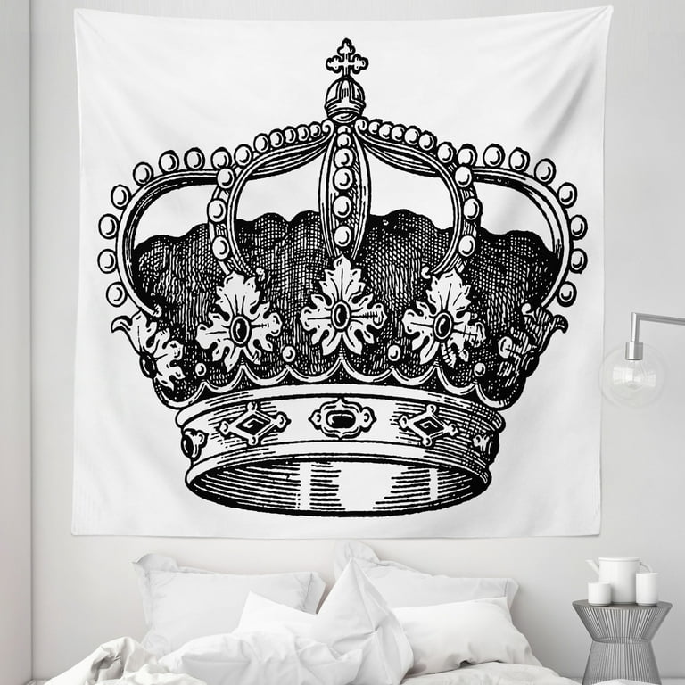 Black discount queen tapestry