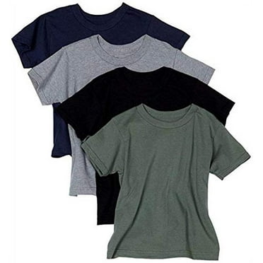 Hanes Comfortsoft Short Sleeve T - NAVY - Medium (Pack of 4) (1 Black / 1 Deep Forest / 1 Light Steel / 1 Navy)