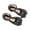 Black, variant on Black Childrens Dance Slippers With Soft Sole And Shiny Details For Casual Wear, Princess Style For Use And Fun