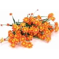 thumbnail image 2 of Artificial Daisies Flowers Outdoor UV Resistant 4 Bundles Fake Greenery Faux Plants Shrubs Bushes for Indoor Outside Decor(Orange), 2 of 6