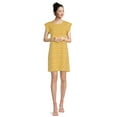 thumbnail image 5 of Nine.Eight Women's Print Flounce Sleeve Dress, 5 of 5