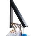 thumbnail image 1 of Foldable Telescopic Drying Rack Aluminum Alloy Wall Hanging Drying Rack (black), 1 of 5