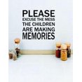 thumbnail image 1 of Vinyl Wall Decal Sticker : Please Excuse Our Mess Our Children Are Making Memories Quote Bedroom Bathroom Living Room Picture Art Peel & Stick Mural Size: 12 Inches X 12 Inches -, 1 of 2