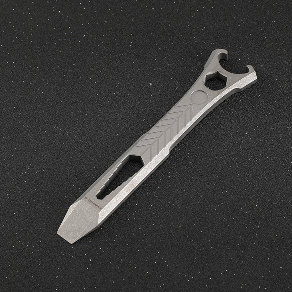 WINDLAND Titanium Alloy Pry Bar Pocket Multifunctional Crowbars Pocket Multitools Portable Mini Bottle Opener Pocket Prybar Tools