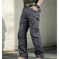 thumbnail image 3 of Men'S Hiking Tactical Pants Lightweight Cotton Outdoor Military Combat Cargo Trousers,Tactical Waterproof Pants, Men'S Stretch Hiking Work Cargo With Multi Pockets Gray S, 3 of 5