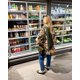 thumbnail image 4 of Chaqueta de algodón con encaje y hojas de loto acolchadas con estampado retro para mujer, 4 of 4