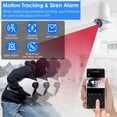thumbnail image 6 of Moclever 1080P FHD WiFi IP Pan Tilt Security Surveillance Camera, E27 WiFi Bulb Camera with Two-Way Audio Night Vision Flood Light Motion Tracking Siren Function APP Control Only Support 2.4G Wifi, 6 of 10