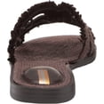 thumbnail image 3 of Sam Edelman Bay Dark Chocolate Slide Mule Open-Toe Slip-On Leather Flat Sandals (Dark Chocolate, 12), 3 of 6