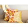 thumbnail image 2 of Ambesonne Orange Throw Pillow Cover 2 Pack, Sun View Leaves, 24", Earth Yellow Orange, 2 of 7