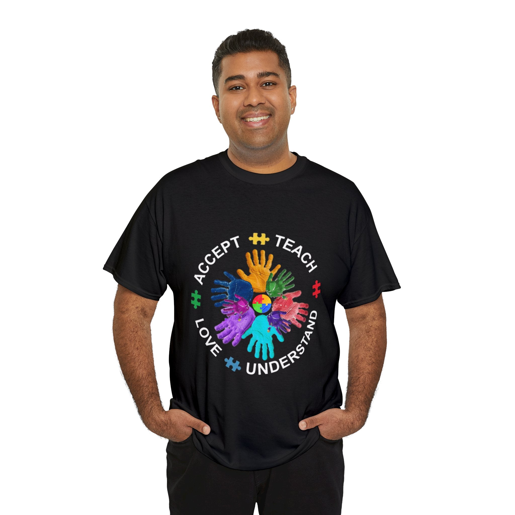 Autism Awareness Shirt, Teach Accept Understand Love Shirt ID-0217-OPMG