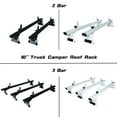 thumbnail image 2 of AA-Racks Model ADX32-C Aluminum 2 Bar (60") Universal Drilling Truck Camper Roof Rack with Ladder Stopper Gloss White (ADX32-C-60(2)-WHT), 2 of 4