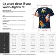 thumbnail image 4 of Rocae Spaceships and Stars for Men's Moisture-Wicking Crew Tee - T-Shirt for Sports, Outdoor Activities, and Casual WearLarge, 4 of 9