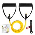thumbnail image 1 of RitFit Banda de ejercicio de resistencia única con asas cómodas, ideal para fisioterapia, entrenamiento de fuerza, tonificación muscular, anclaje de puerta acolchado de espuma y guía de inicio incluid, 1 of 1