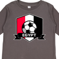 thumbnail image 4 of Inktastic Soccer Egypt Flag Banner Boys or Girls Long Sleeve Toddler T-Shirt, 4 of 5