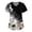 A008_Black, variant on Scrubs for Women Floral Printed V Neck Short Sleeve T Shirts Nursing Tops with Pockets