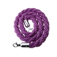 thumbnail image 2 of serony 59 Inches Twisted Barrier Velvet Rope Queue Rope Queue Velvet Rope Crowd Control for Posts Stands Purple, 2 of 9