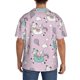 thumbnail image 3 of Balery Llama Unicorn and Rainbow Camisa Casual de Manga Corta con Botones para Hombre, Texturizada, Estilo Cubano, para Playa, Verano-X-Large, 3 of 5