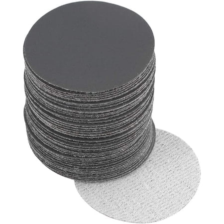 Uxcell 2-Inch Hook & Loop Sanding Discs - 1500 Grit, Silicon Carbide, 50 Pack For Wet/Dry Sanding