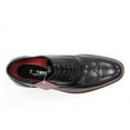 thumbnail image 3 of Men's Stacy Adams Macarthur Black Leather Wingtip Dress Shoes 25489-005, 3 of 7
