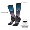 thumbnail image 4 of Naloa Night Sky Wolf Thigh High Socks Extra Long Stretchy Sock Women Over Knee High Opaque Stocking Daily Wear, 4 of 6