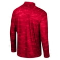 thumbnail image 3 of Men's Colosseum Red Wisconsin Badgers Carson Raglan Quarter-Zip Jacket, 3 of 3